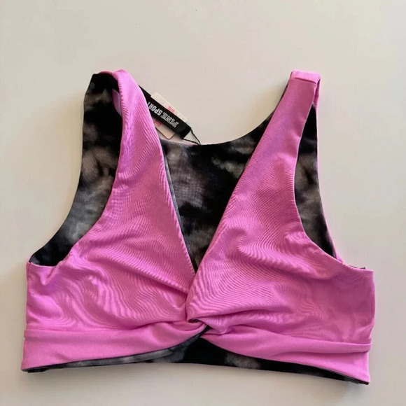 NWT- Pink Sport- Victoria's Secret- Reversible- Pink and Grey- Women- S - Picture 5 of 8